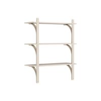 Levi 90 Shelf Medium Aluminum/White Pigmented Ash