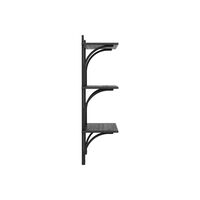 Levi 90 Hylle Medium Aluminium/ Sort Ask