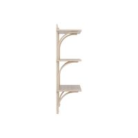 Levi 90 Shelf Medium Aluminum/White Pigmented Oak