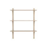 Levi 90 Shelf Medium Brass/ White Pigmented Oak