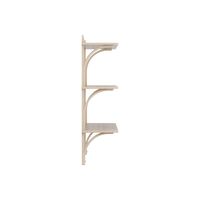 Levi 90 Shelf Medium Brass/ White Pigmented Oak