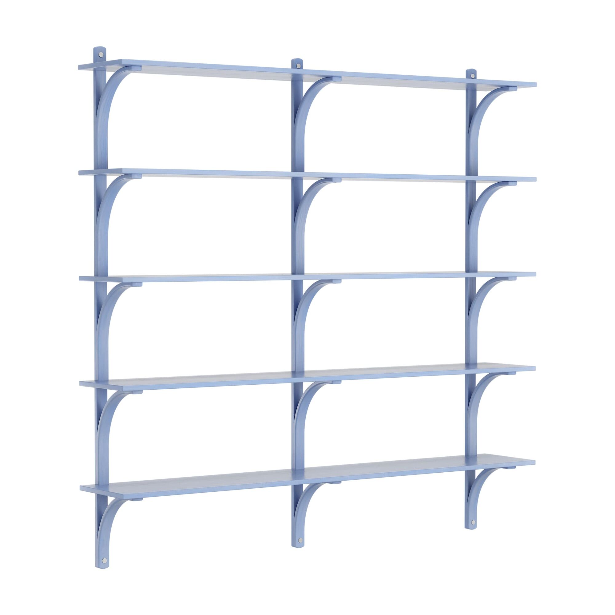 Levi 180 Hylle Stor Aluminium/ Blå/ Ask