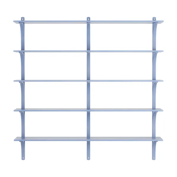 Levi 180 Shelf Large Aluminum/ Blue/ Ash