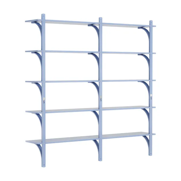 Levi 180 Shelf Large Aluminum/ Blue/ Ash