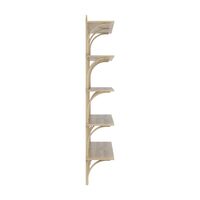 Levi 180 Groot Planken Aluminium/Eiken