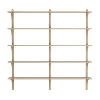 Levi 180 Groot Planken Aluminium/Eiken