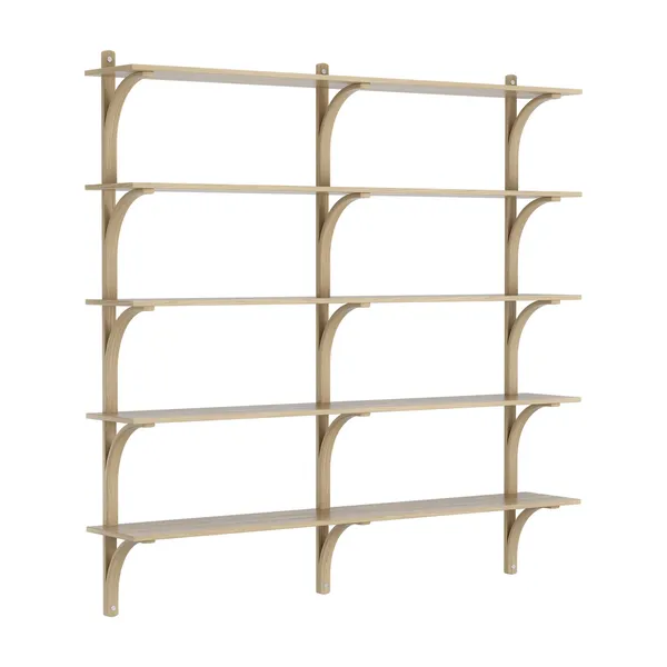 Levi 180 Groot Planken Aluminium/Eiken