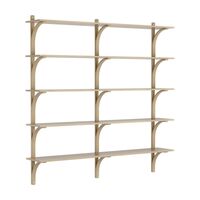 Levi 180 Groot Planken Aluminium/Eiken