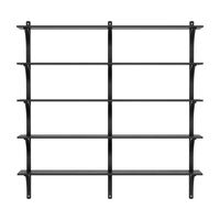 Levi 180 Shelf Large Brass/ Black Ash