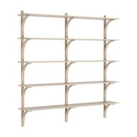 Aluminium / White pigmented lacquered oak