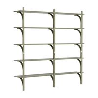 Levi 180 Groot Planken Aluminium/Mosgroen/Ash