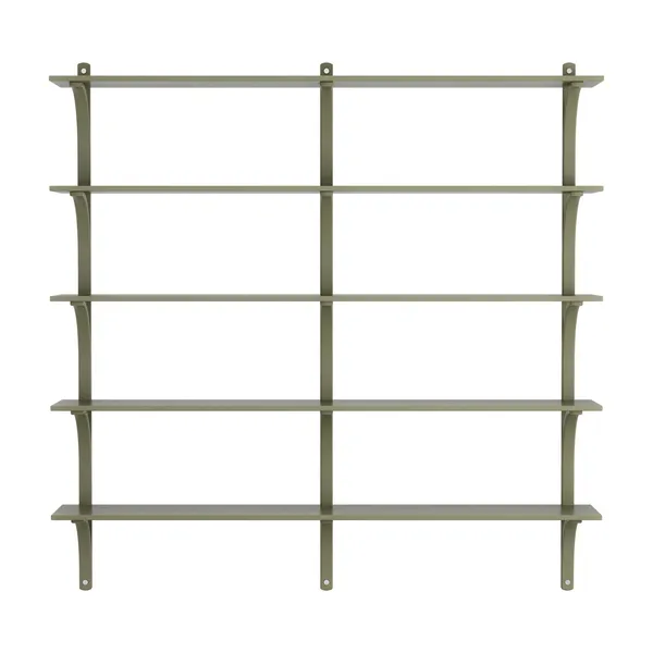 Levi 180 Groot Planken Aluminium/Mosgroen/Ash
