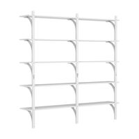 Levi 180 Shelf Large Aluminum/ White Ash