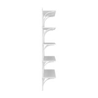 Levi 180 Shelf Large Aluminum/ White Ash
