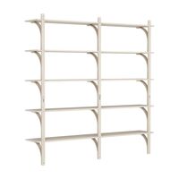 Levi 180 Shelf Large Aluminum/ White Pigmented Ash