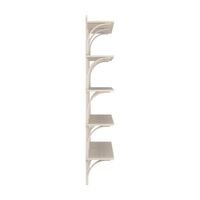 Levi 180 Shelf Large Aluminum/ White Pigmented Ash