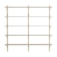 Levi 180 Shelf Large Aluminum/ White Pigmented Ash
