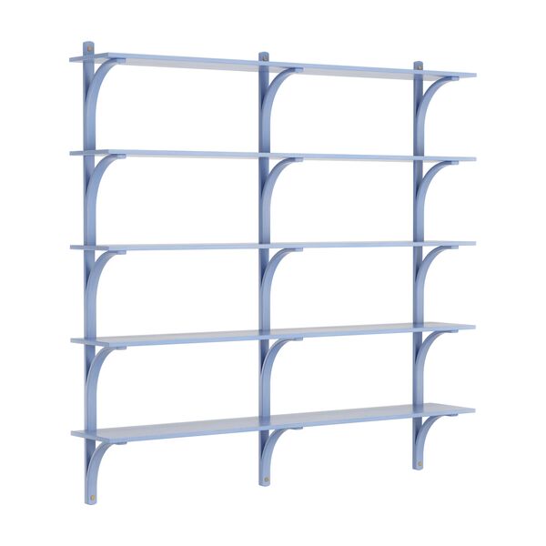 Levi 180 Shelf Large Brass/ Blue/ Ash