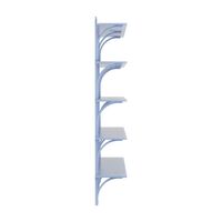 Levi 180 Shelf Large Brass/ Blue/ Ash