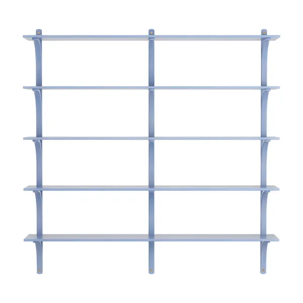 Levi 180 Shelf Large Brass/ Blue/ Ash