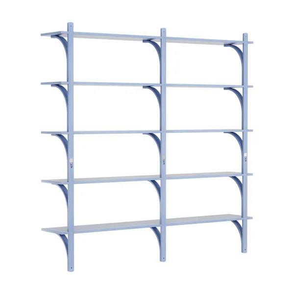 Levi 180 Shelf Large Brass/ Blue/ Ash