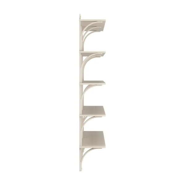 Levi 180 Shelf Large Brass/ White Pigmented Ash