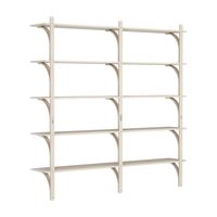 Levi 180 Shelf Large Brass/ White Pigmented Ash
