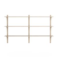 Levi 180 Shelf Medium Aluminum/White Pigmented Oak