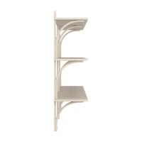 Levi 180 Shelf Medium Aluminum/White Pigmented Ash