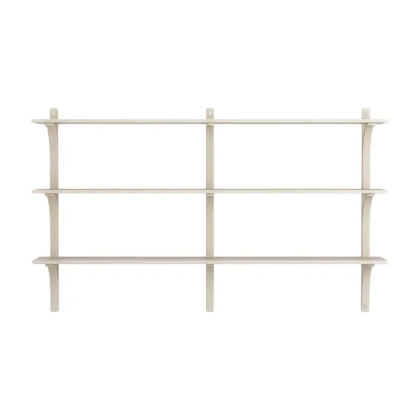 Levi 180 Shelf Medium Aluminum/White Pigmented Ash