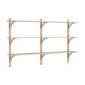 Brass / White pigmented lacquered oak