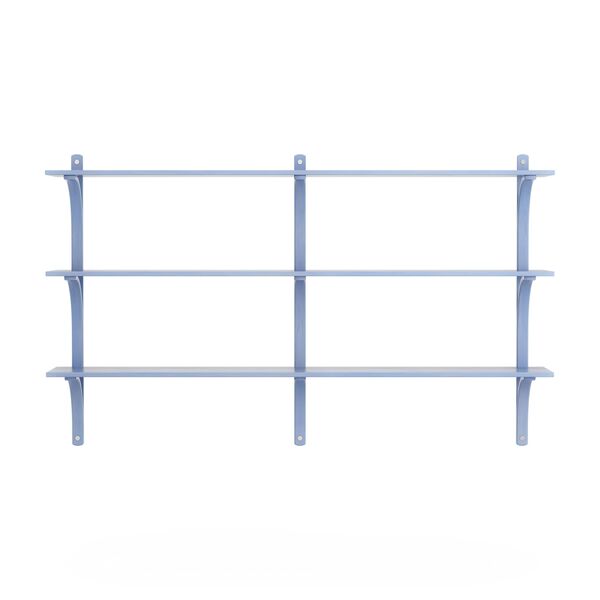 Levi 180 Shelf Medium Aluminum/ Blue/ Ash