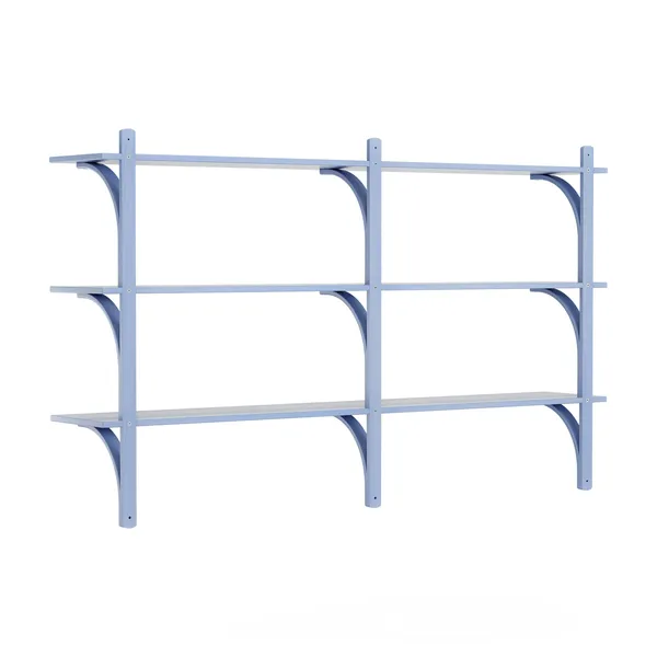 Levi 180 Shelf Medium Aluminum/ Blue/ Ash