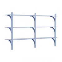 Levi 180 Shelf Medium Aluminum/ Blue/ Ash