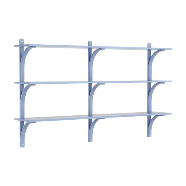 Levi 180 Shelf Medium Aluminum/ Blue/ Ash