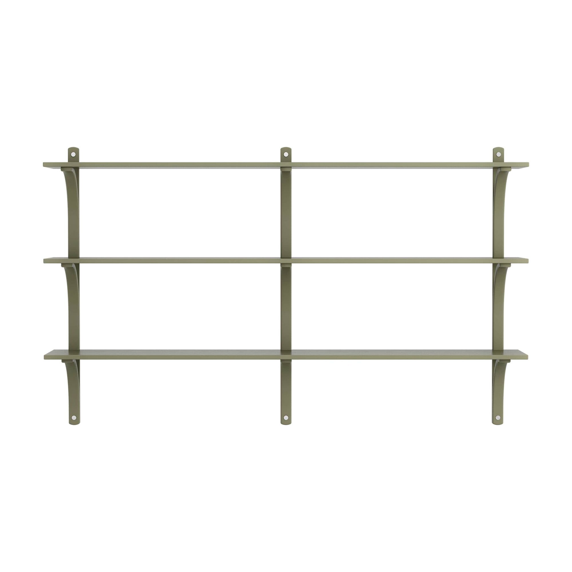 Levi 180 Hylle Medium Aluminium/ mosegrønn/Ask