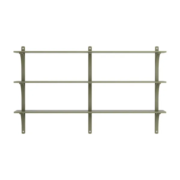 Levi 180 Shelf Medium Aluminum/Moss Green/Ash