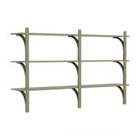 Levi 180 Shelf Medium Aluminum/Moss Green/Ash