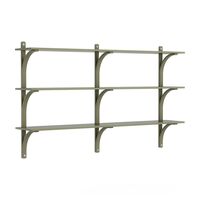 Levi 180 Shelf Medium Aluminum/Moss Green/Ash