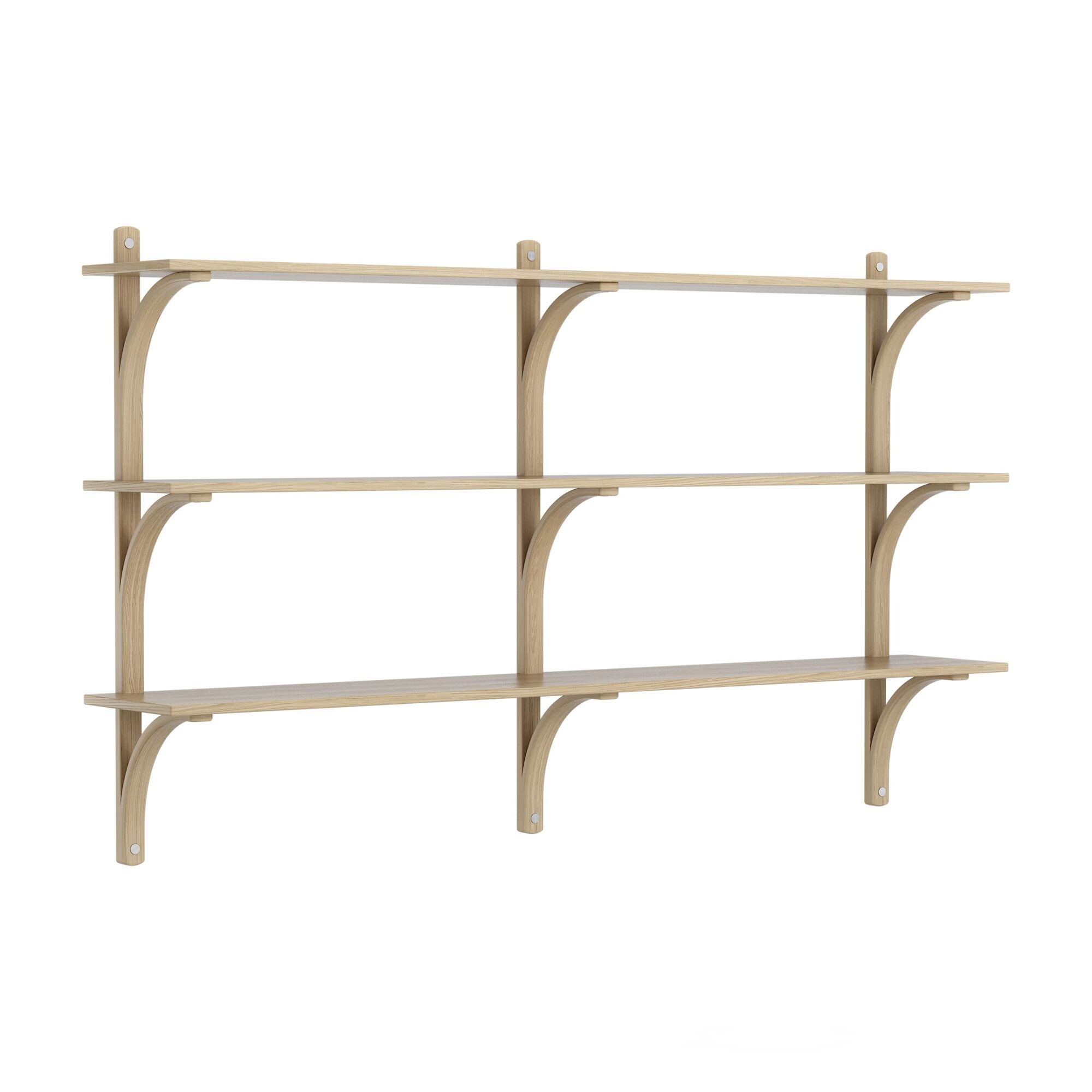 Levi 180 Hylle Medium Aluminium/eik