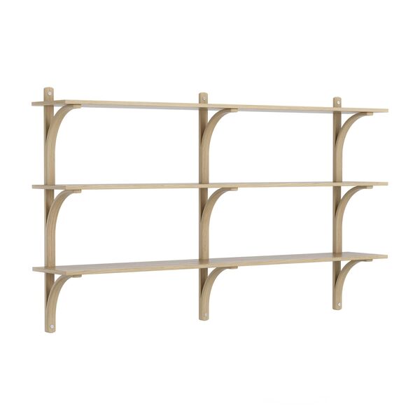 Levi 180 Plank Medium Aluminium/Eiken