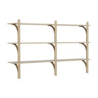 Levi 180 Shelf Medium Aluminum/Oak