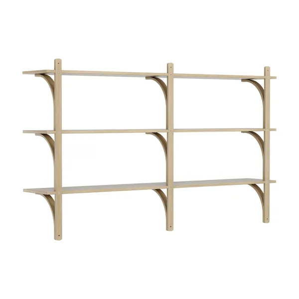 Levi 180 Shelf Medium Aluminum/Oak