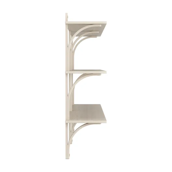 Levi 180 Shelf Medium Brass/ White Pigmented Ash