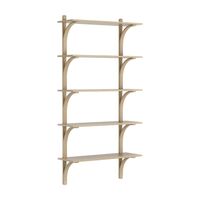 Levi 90 Shelf Large Aluminum/Oak