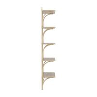 Levi 90 Shelf Large Aluminum/Oak