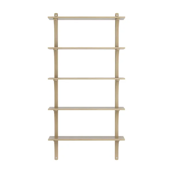Levi 90 Shelf Large Aluminum/Oak