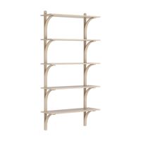 Aluminium / White pigmented lacquered oak
