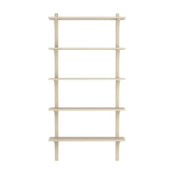 Levi 90 Hylde Stor Aluminium/Ask