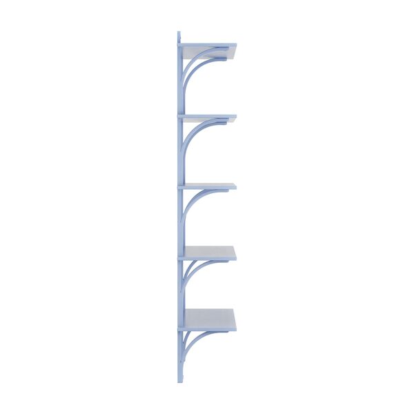 Levi 90 Shelf Grande Alluminio/ Blu/ Frassino